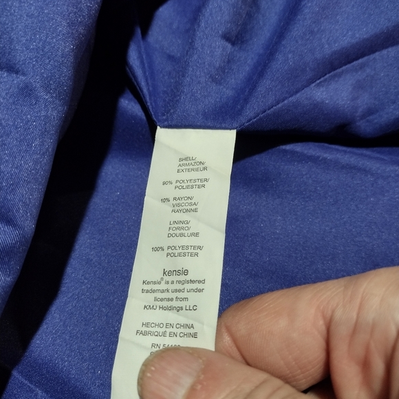 Kensie Cobalt Blue and White Sweetheart Neck Line Midi Dress - Picture 2 of 16